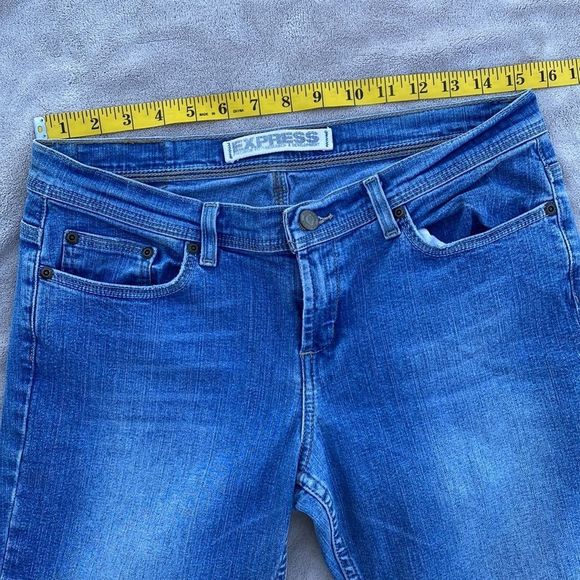 EXPRESS SARULA BOOTCUT DENIM JEANS SZ 8 - Picture 10 of 15